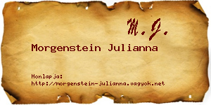 Morgenstein Julianna névjegykártya